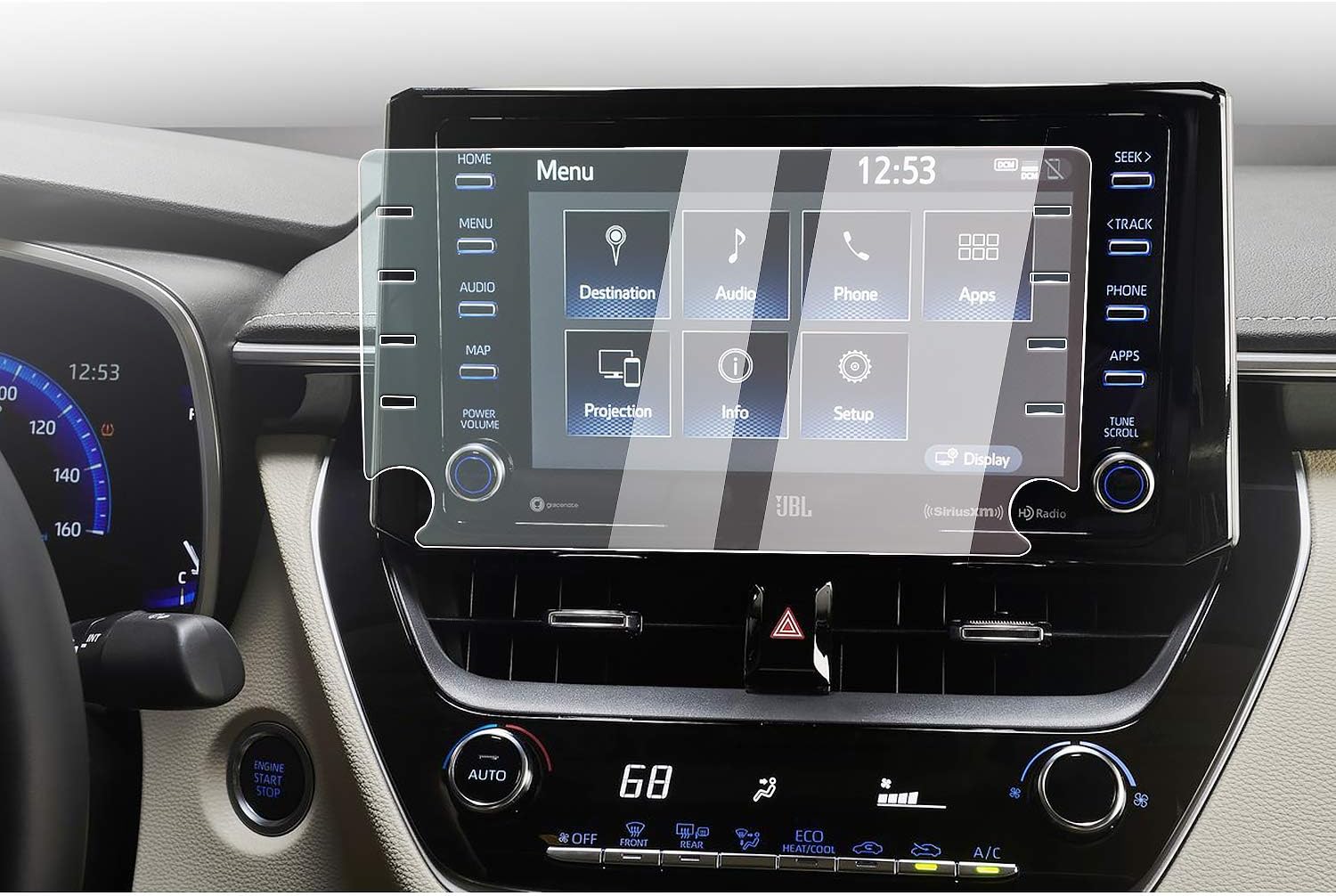 (Upgraded) CDEFG Car Screen Protector Center Control Navigation Screen