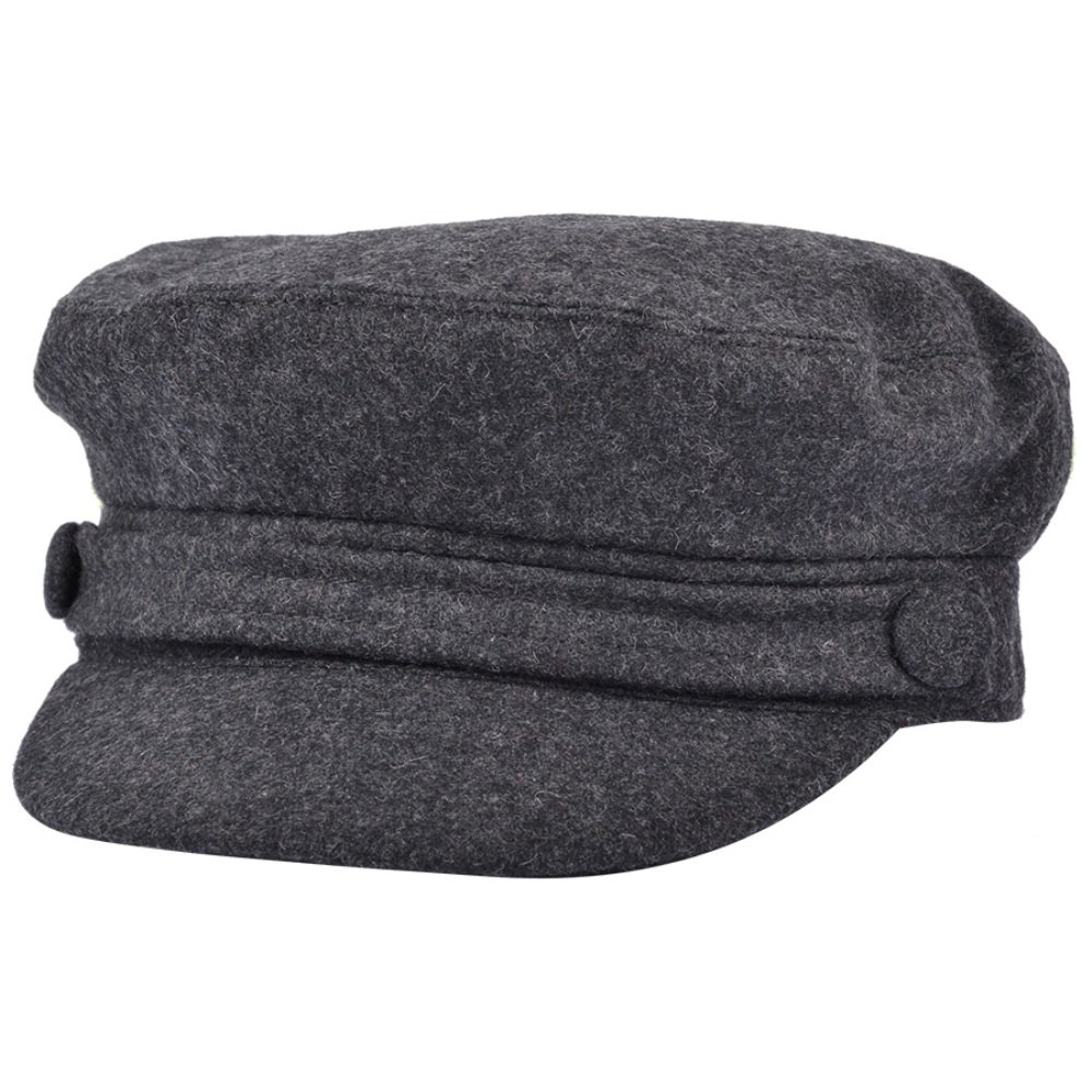 JMC Trading CompanyGrey Wool Blend Fiddler Cap