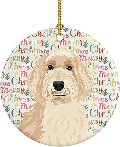 Miniatura 11 de Caroline's Treasures Adorno navideño de husky siberiano en blanco y negro #2 de cerámica para árbol de Navidad, decoración colgante para el hogar,