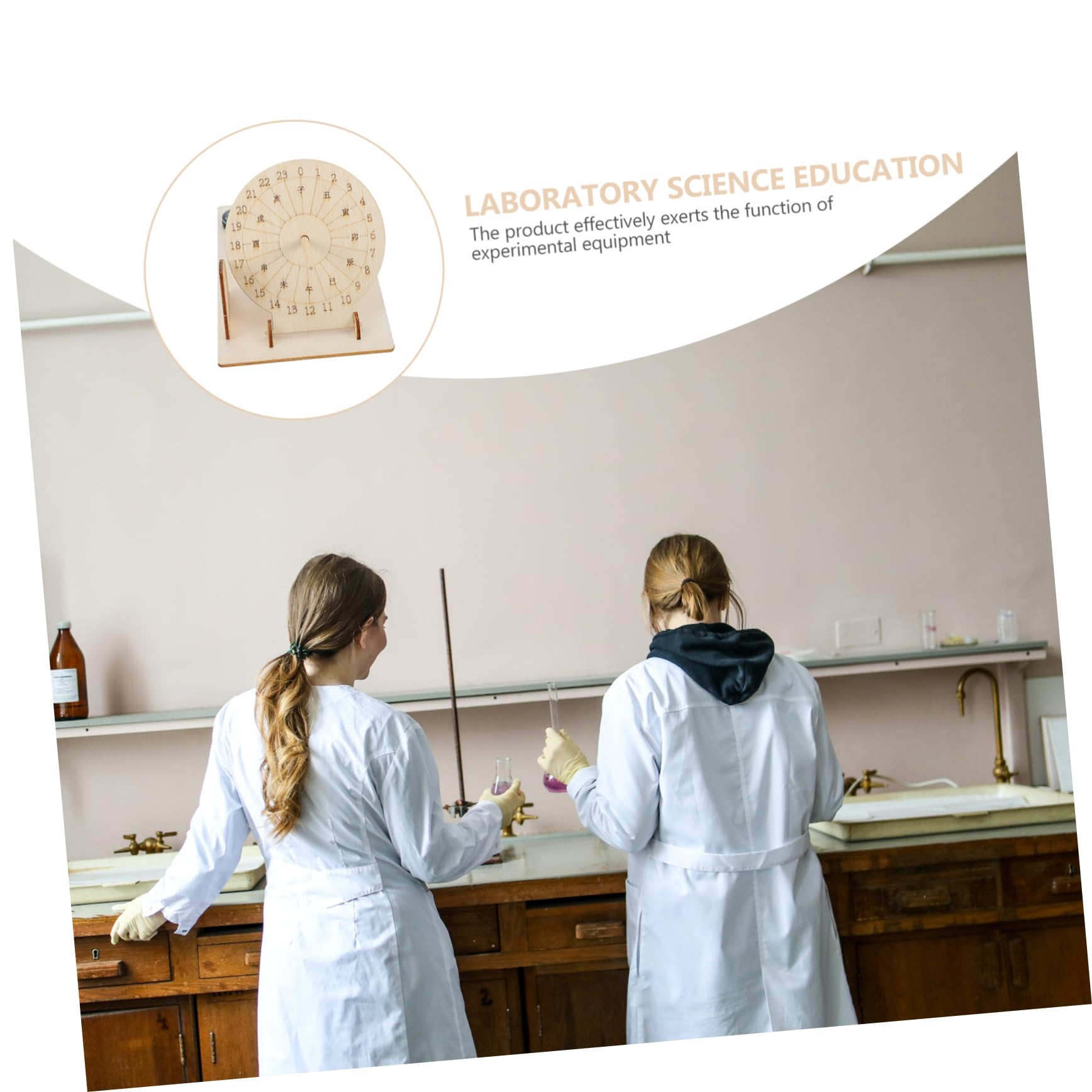 HEALLILY 2sets Sundial Clock Scientific Model Educational Toy for Boys and Girls Learn Measurement and Shadow Positioning