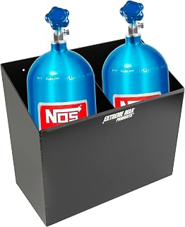 Extreme Max 5001.6589 Wall-Mount Aluminum 7" Nitrous Bottle Holder for Enclosed Trailer, Shop, Garage, Storage - Black