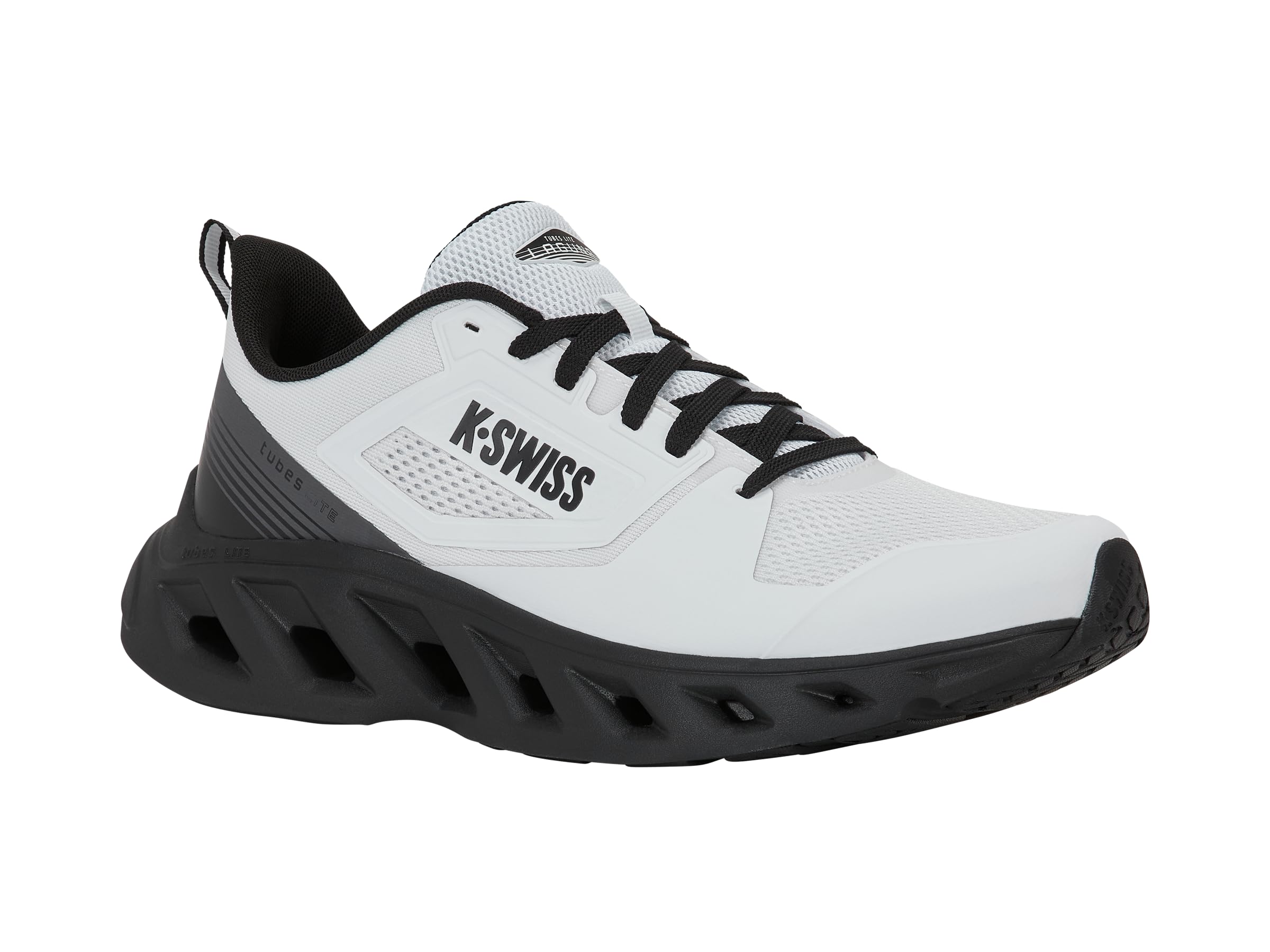 K-Swiss Laguna Tubes Lite Zapatillas de Correr para Hombre Blanco, Asfalto Blanco Negro, 42.5 EU