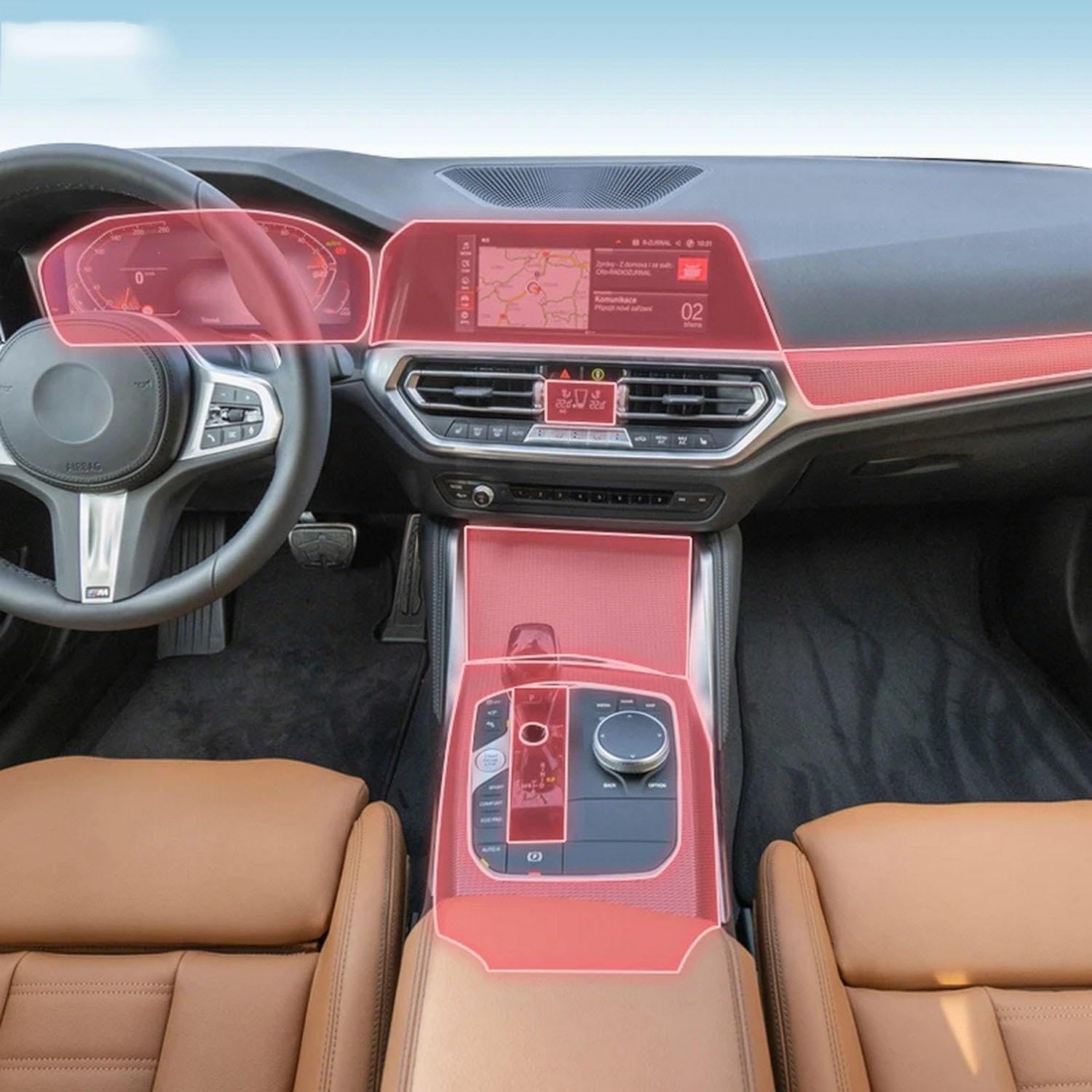Protéger écran LCD BMW G42 avec le film TPU prédécoupé anti-empreintes - 6