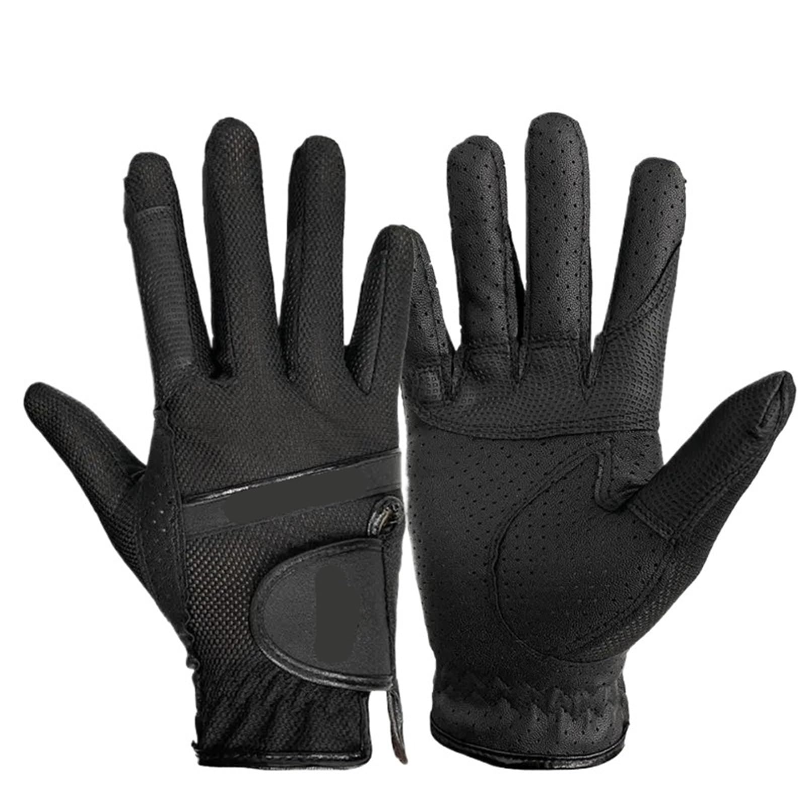 Guantes Ecuestres con Forro Polar Guantes Deportivos ecuestres, de Malla elástica, Antideslizantes y Transpirables for Ciclismo para EquitacióN