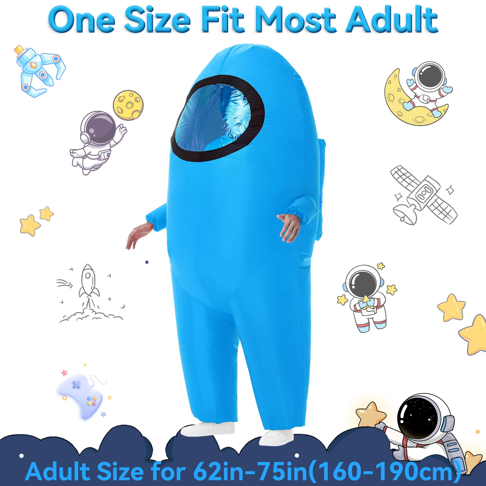 Spinosaurus Inflatable Space Costume for Adult Inflatable Costume Blow Up Halloween Costumes Spacesuit Costume for Woman Men - Image 3