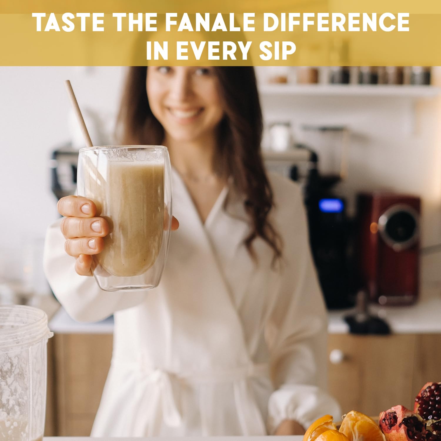 Fanale Premium Banana Bubble Tea Flavoring Powder | Perfect for Baking, Smoothies, Desserts and Drinks | Instant Flavoring Powder for Boba Milk Tea - 2.2 Pounds (Pack of 20)