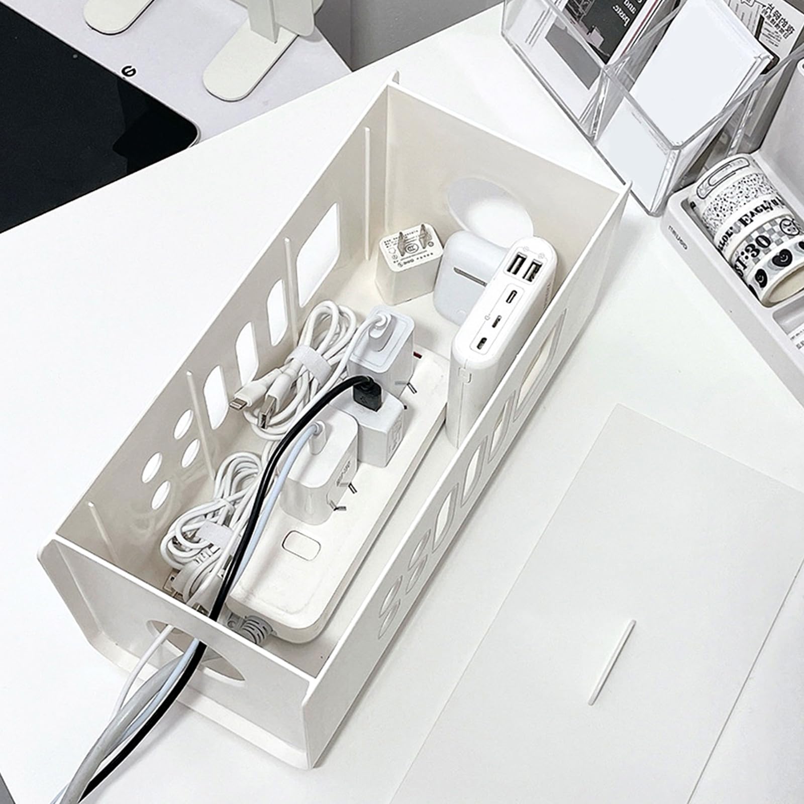 Amazon.co.jp: やぬき ケーブルボックス 2個セット 配線隠し ケーブル