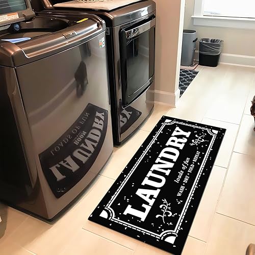 Miniatura 64 de Ukeler - Alfombra antideslizante, antifatiga, para cuarto de lavado, lavadero, baño, cocina