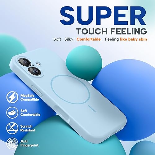 Miniatura 1511 de Miracase - Funda diseñada para iPhone 11 con protector de pantalla, funda de goma de silicona líquida, protección total contra caídas y a prueba