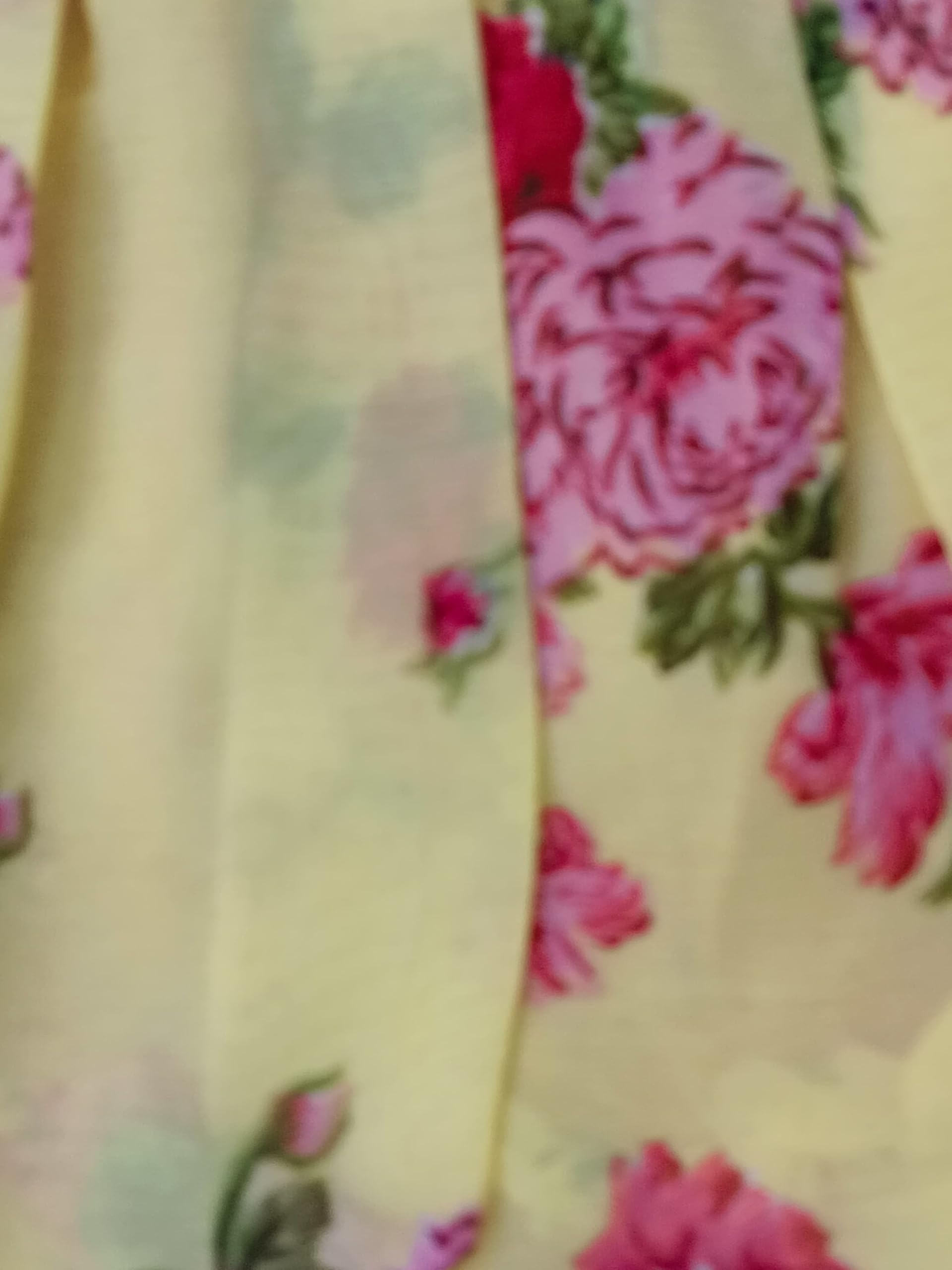 CREATIVE KIDS Baby Girl Polyester Pink Floral Print Knee Length Skirt (Beige & Pink, 3M) - Image 3 thumbnail
