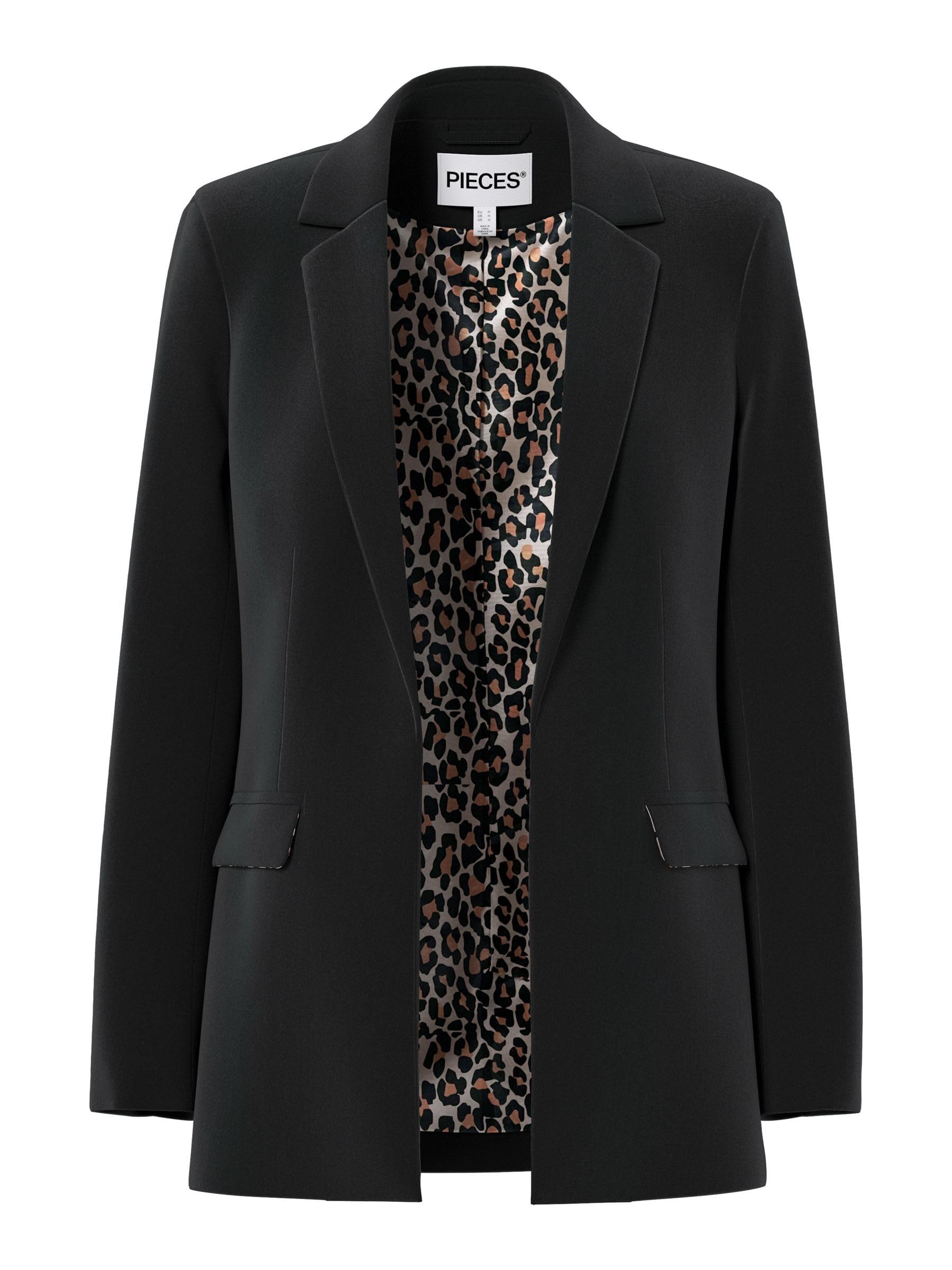 PIECES Womens Pcbozzy Detail Noos Bc Blazer, Black, XXL UK