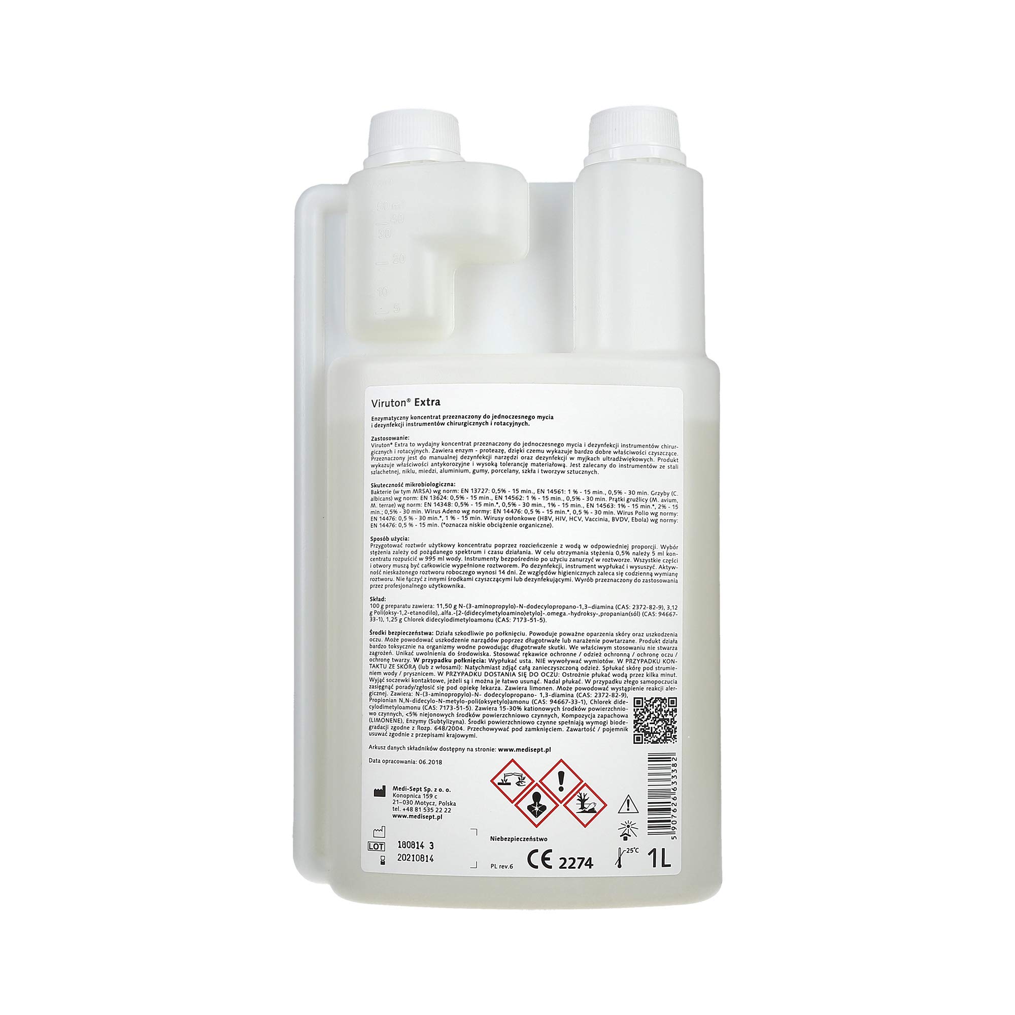 MEDISEPT MEDI-LINE Viruton Extra Desinfectante para herramientas 1000ml