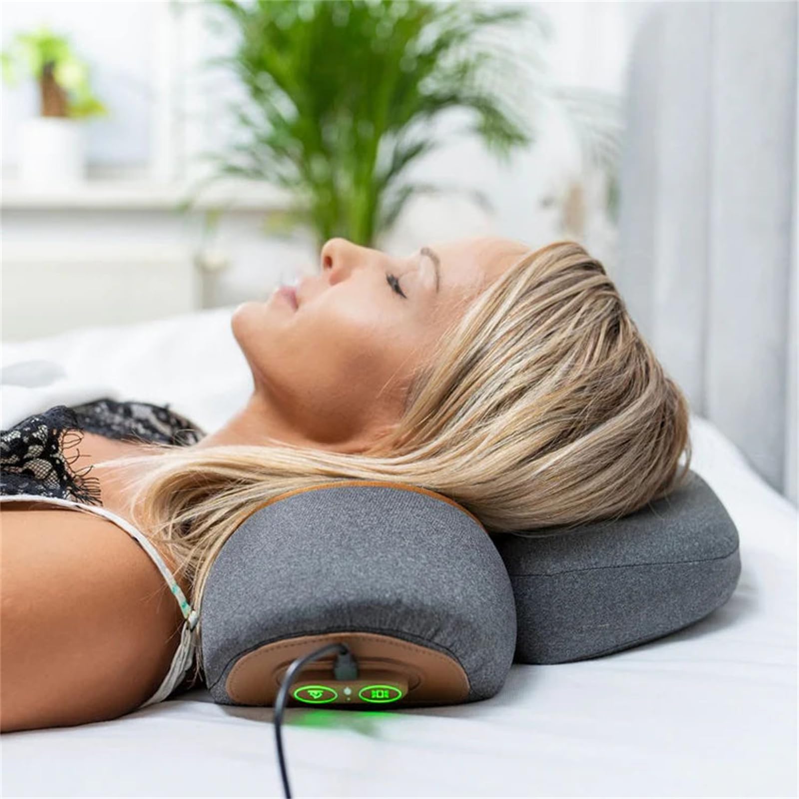 acurion thera kissen 3-in-1 Nackenmassagekissen mit Wärmefunktion, ergonomisch und verstellbar, für maximalen Komfort