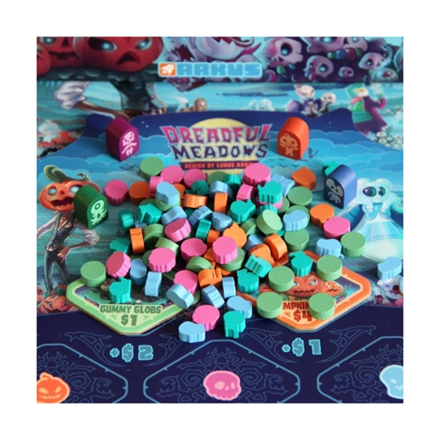 Dreadful Meadows | Board Game | Base Game | Ages 13+ | 1-4 Players | English