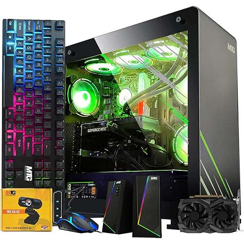 Aurora Max Gaming Tower PC- Intel Core i5 12th Gen, GTX 1660S 6GB 192bits, 32GB RGB Ram, 2TB Nvme, 4TB HDD, RGB Keyboard Mouse, Speaker, Liquid Cooling, Webcam, Win 11