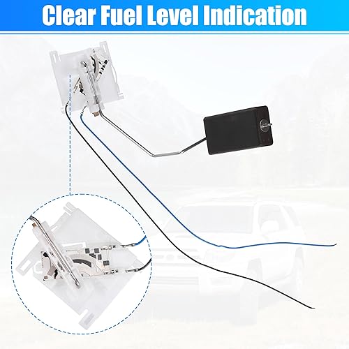 Miniatura 4 de uxcell No.8L0919673E/1J0919673F Medidor de flotador de tanque de combustible Unidad de envío Sensor de nivel de combustible para VW Beetle 1.8L