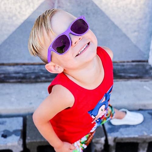 Miniatura 4 de SUNOVELTIES Paquete de 12 lentes de sol retro neón para niños pequeños, diseño de corazón clásico, a granel, regalos de fiesta para niños y niñas,