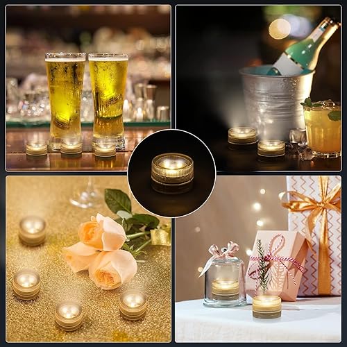 Miniatura 6 de ALED LIGHT Luces LED sumergibles con control remoto, 12 piezas de luz RGBW para piscina, luz de té para estanque impermeable, luces subacuáticas,