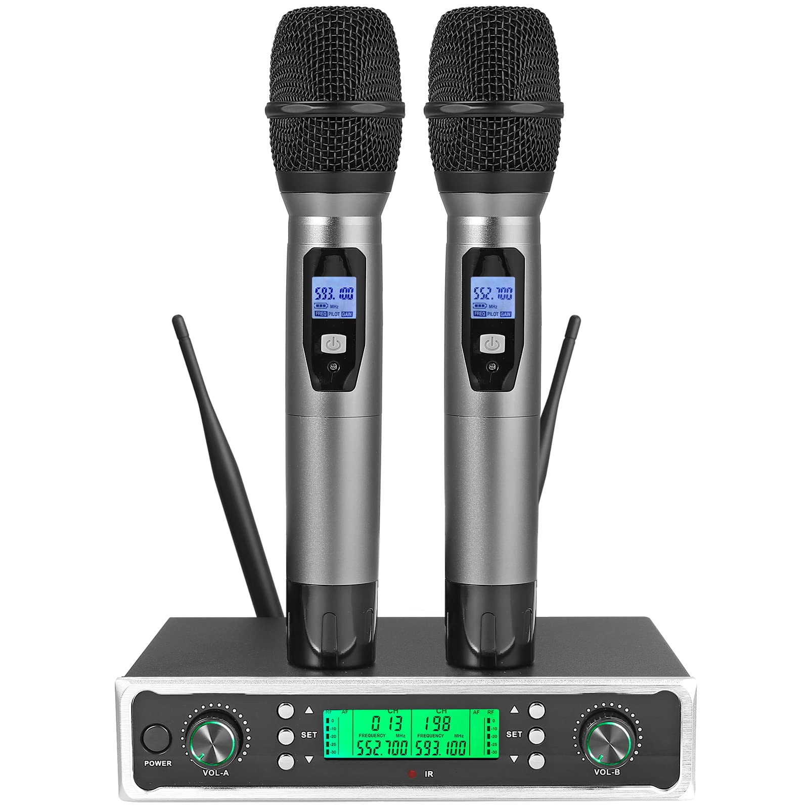 Microfono Wireless UHF A 4 Canali – Con Bluetooth, Riverbero, Per Karaoke E Eventi - Foto 7
