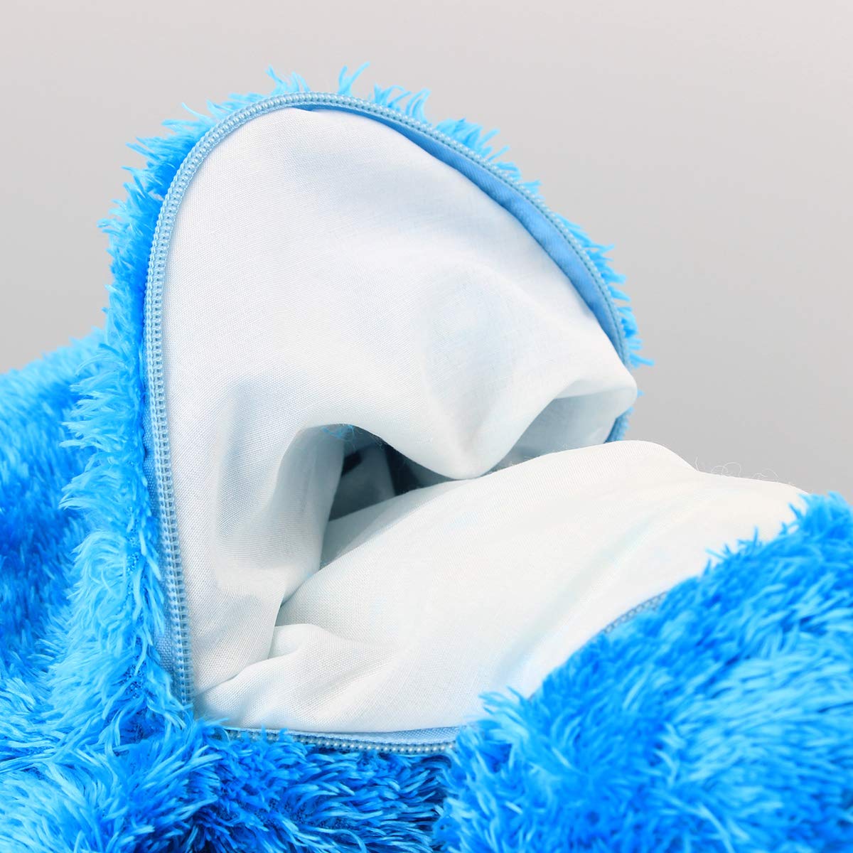 Mochila infantil de peluche de anime Plaza Sésamo, diseño de Elmo, galleta, monstruo, pájaro grande, mochila escolar de peluche suave (azul), azul, children