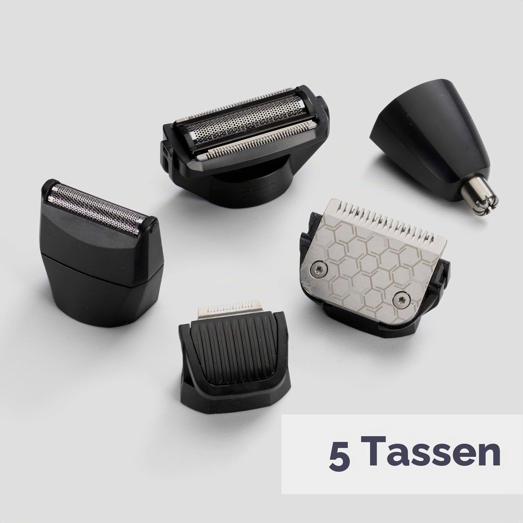 BaByliss MT987E Multi-Trimmer Graphite Precision 12-in-1, kabellos, Präzisionskopf, Körperkopf, Bartkopf, Nasen-/Ohrkopf, Rasierkopf