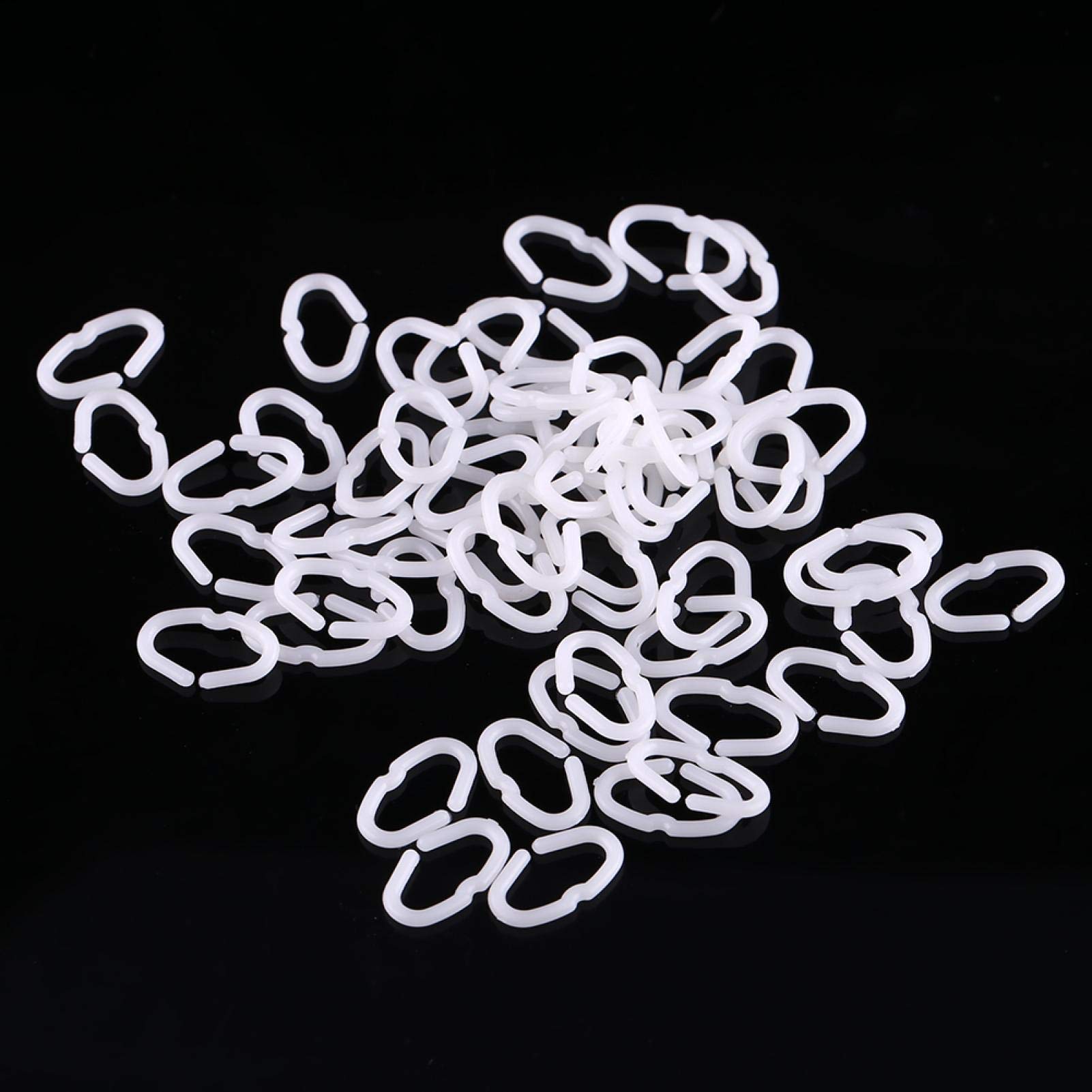 Fermoirs de bec de poulet, anneau élastique de bouche d'outil de plume, (couleur aléatoire) Anti-picage fermoirs de bec de poulet volaille Anti-picage 50 pièces pour la maison(in)