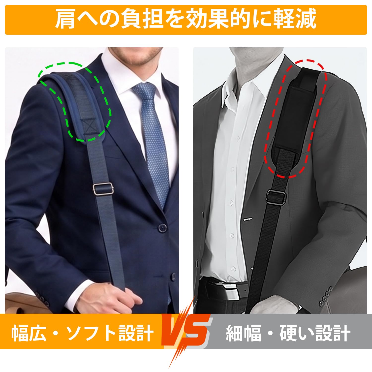 ショルダーストラップ ショルダーベルト150cm 調節可能 肩掛けベルト 3.9cm幅広 単品 水筒 ストラップ ショルダーバッグ メッセンジャーバッグ PC バッグ カメラケース ビジネスバッグ スポーツバッグ ツールバッグ など (濃い青色)