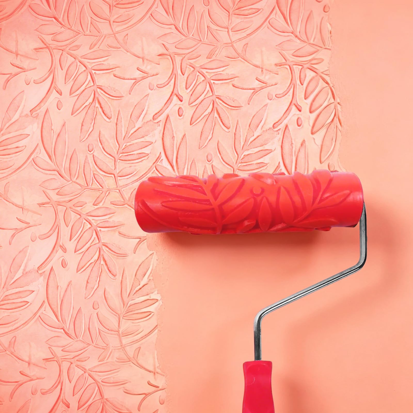 Nichiyo 7'' Texture Roller DIY Decorative Art Pattern Paint Roller Rubber Roller for Walls, Furnitures and Floors Decoration(EG068T)
