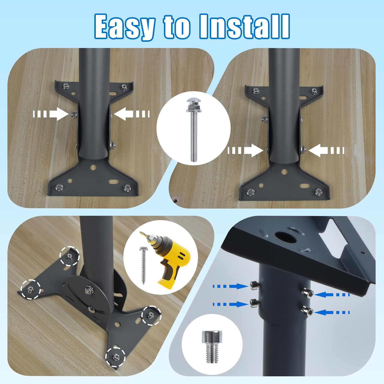 Snapklik.com : Starlink Gen 3 Mounting Kit - 360 Adjustable Pivot Roof ...