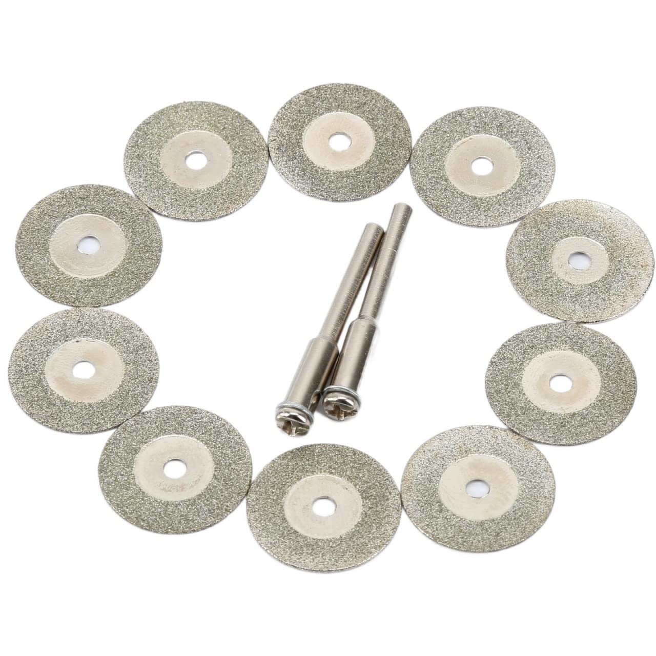 Ostrza do cięcia szkła, Zestaw diamentowych tarcz tnących 20 mm z trzpieniem do wyrobu biżuterii 12 szt. Lub 24(12pcs Set)