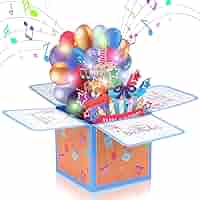 Carte D'Anniversaire Pop Up, Carte Anniversaire 3D, Carte De Double