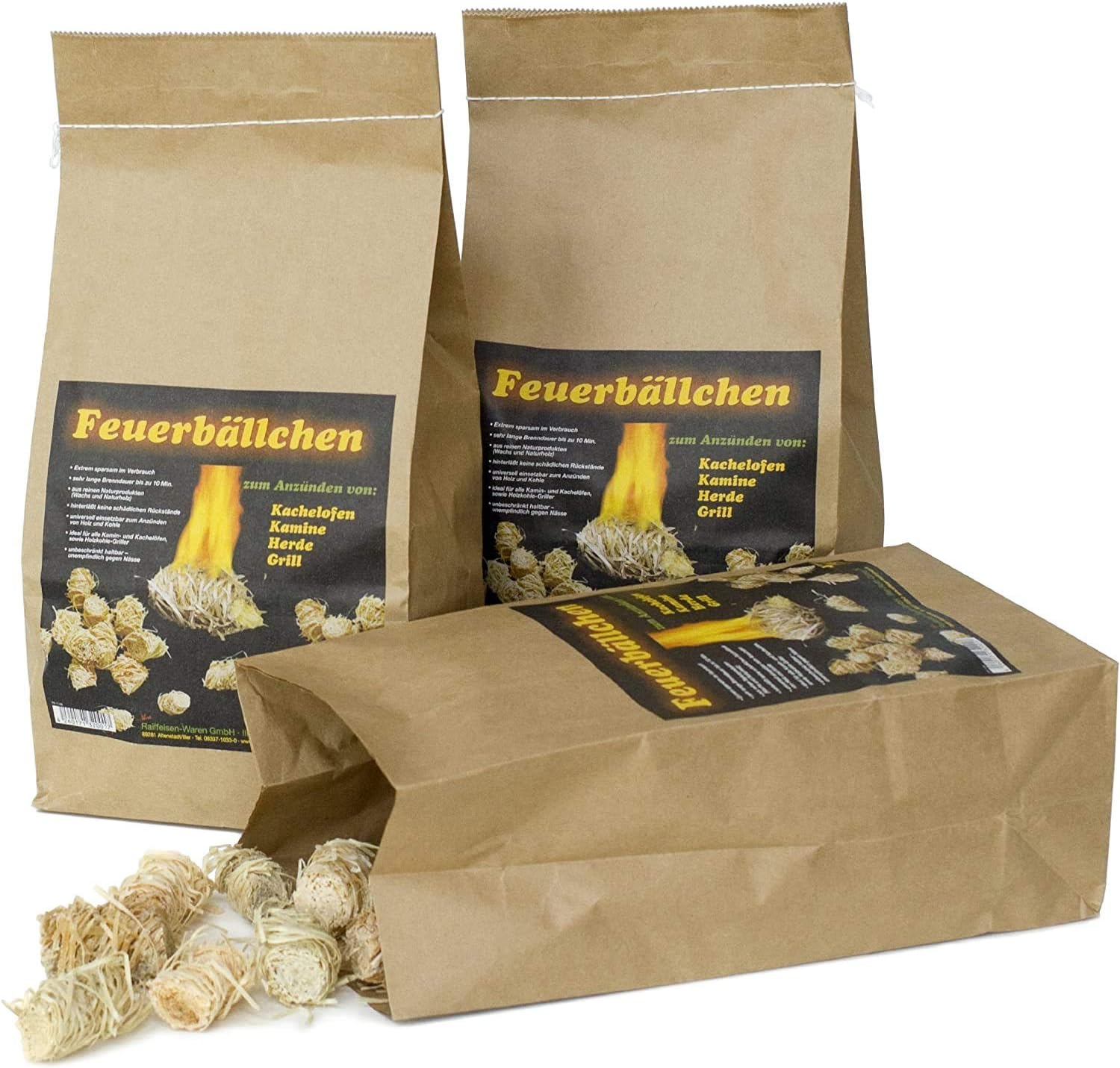 EiFi 4321900 1 kg Fire Starter Balls - Off-White (Pack of 80), 28x2x1 cm - Image 3