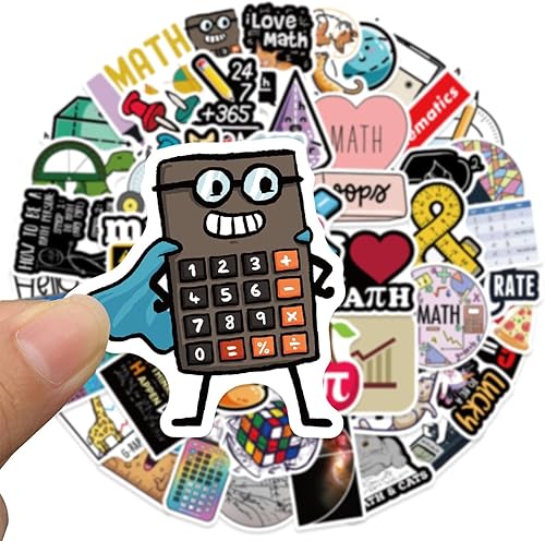 Miniatura 6 de Math Formula Science Geek Graffiti - Calcomanías impermeables mate, grandes recompensas para estudiantes, decoran laptop, equipaje, guitarra,