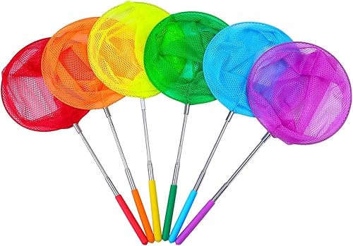 Niños extensible mango telescópico de pesca red de Butterfy Bug Insectos Jardín Juguete