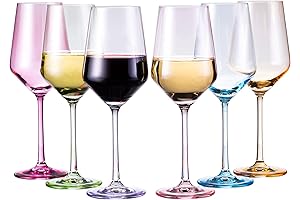 Delicate Pastel Wine Glasses