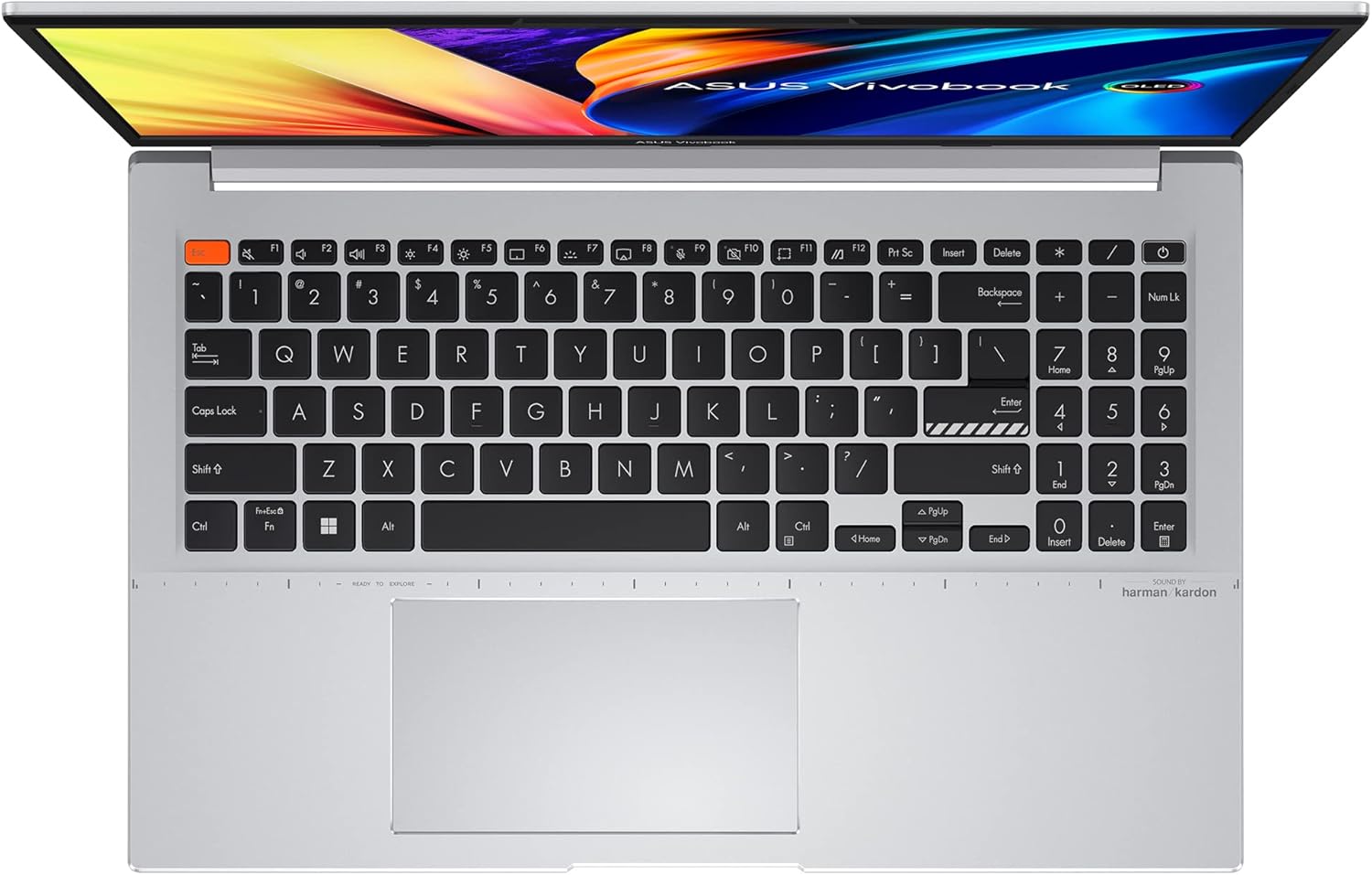 ASUS Vivobook S 15 OLED K3502ZA#B0BSH27XHH, Notebook con Monitor 15,6 OLED Glossy, Intel Core 12ma gen i7-12700H, RAM 16GB, 512GB SSD PCIE, Grafica Intel Iris Xe, Windows 11 Home, Grigio