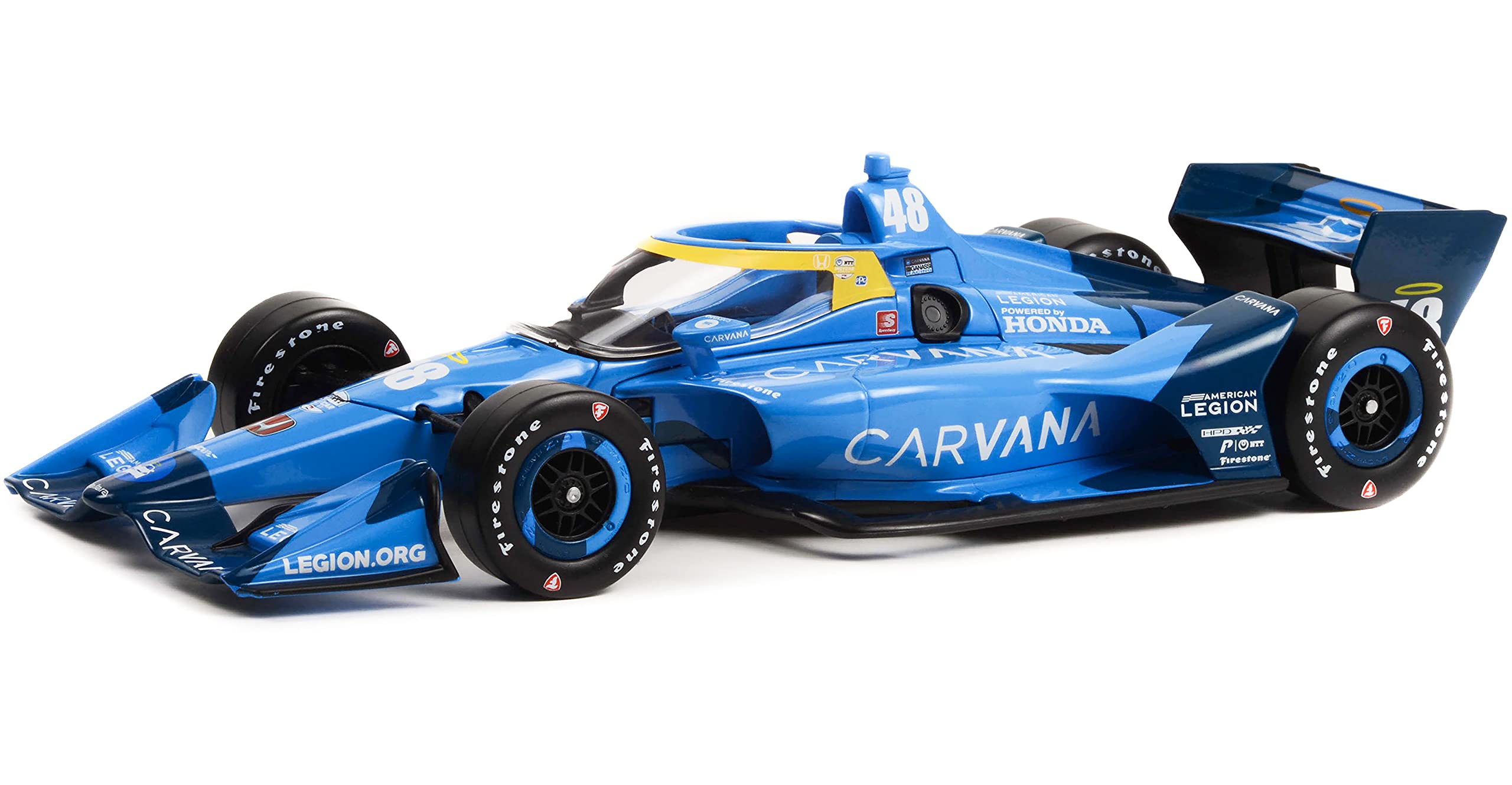 Dallara IndyCar #48 Jimmie Johnson Chip Ganassi Racing (Road Course Configuration) NTT IndyCar Series (2022) 1/18 Diecast Model Car by Greenlight 11141