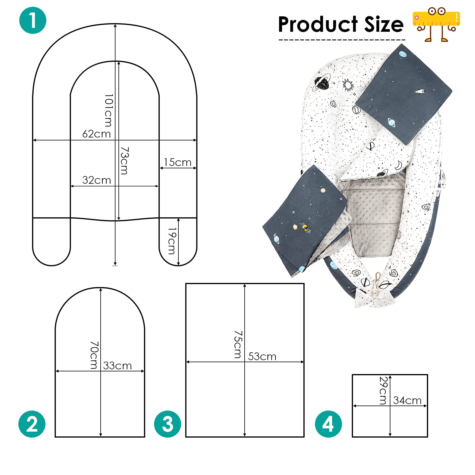 Luchild Baby Nest for Newborns and Babies, Set of 5 Baby Pod Cocoon Double-Sided Baby Cot for Bed/Lounger, Nest/Crib/Cot/Sleeping : Amazon.nl: Baby Products luchild-baby-nest-for-newborns-and-babies-set-of-5-baby-pod-cocoon-double-sided-baby-cot-for-bed-lounger-nest-crib-cot-sleeping-amazon-nl-baby-products