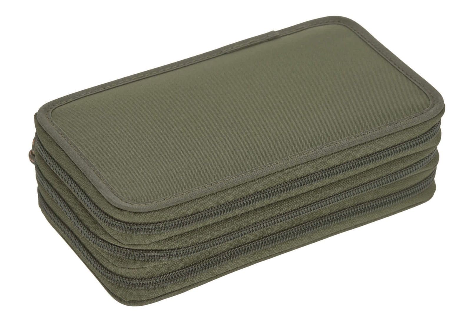LÄSSIG Federmäppchen befüllt 20-teilig/School Triple Pencil Case Unique Olive