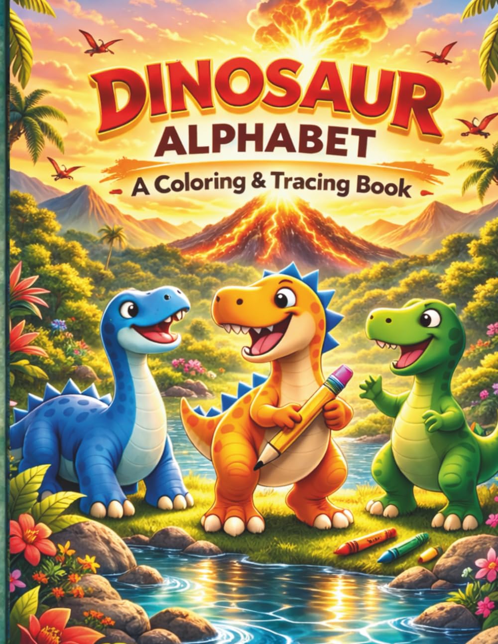Dinosaur Alphabet - A Coloring & Tracing Book (The Nature Explorer Series)
