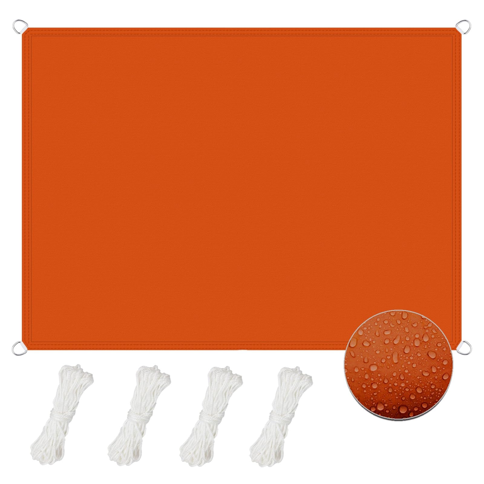 Clôture de protection et voile d'ombrage 3x3.5m pour stopper la chaleur sur le balcon