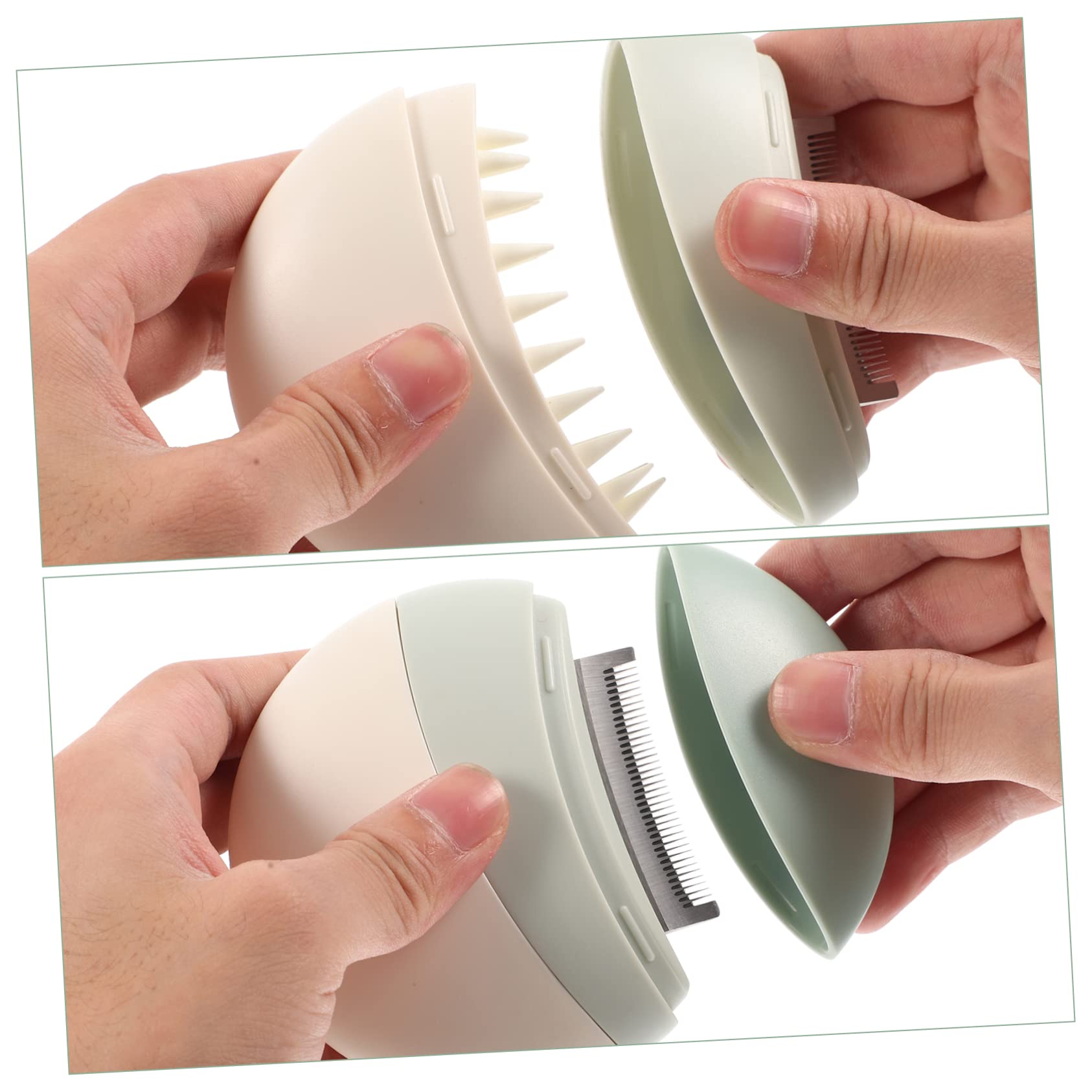 Toddmomy Cat Dog Massage Comb Pet Grooming Tool with High Density for Removal Ergonomic Handle for Comfortable Use for Shedding and Grooming