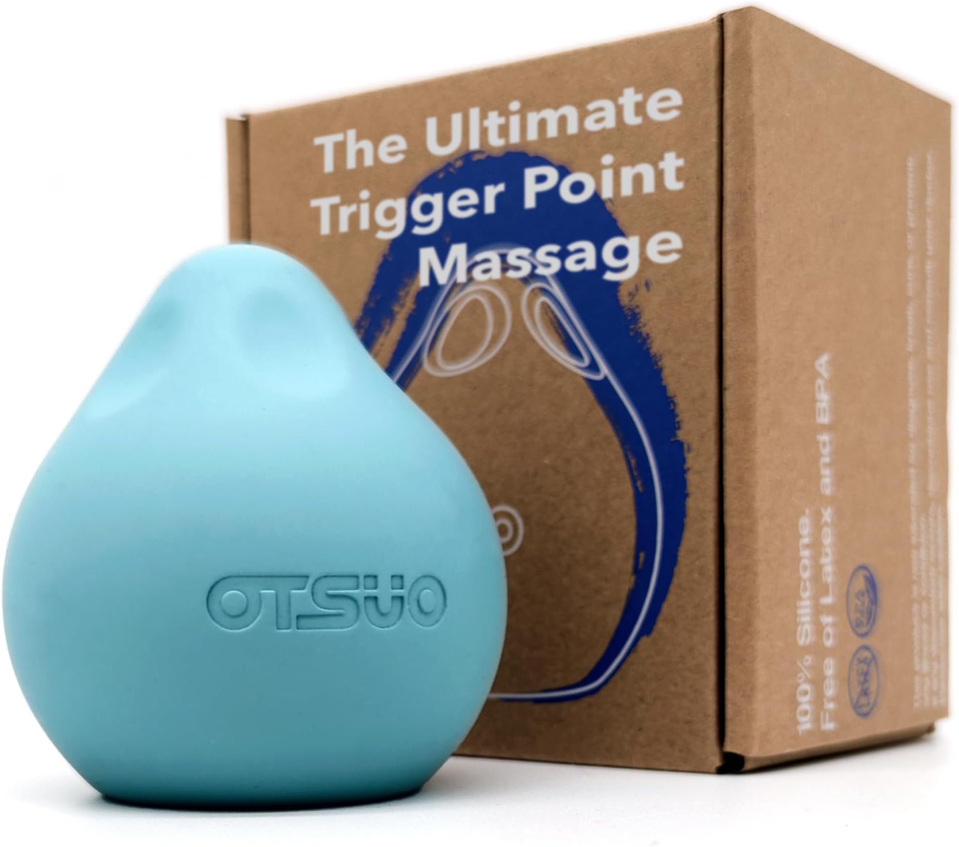 Massage Ball - Trigger Point Release - Foot & Muscle Massage, Lacrosse Ball Therapy, Pressure Point Relief, and Deep Tissue Massage - Myofascial Stretching Tool - Plantar Fasciitis Relief