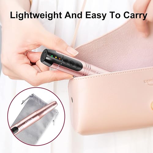 Miniatura 6 de Taladro de uñas inalámbrico - Lima eléctrica profesional para uñas de gel acrílico kit de máquina de taladro de uñas portátil para manicura pedicura