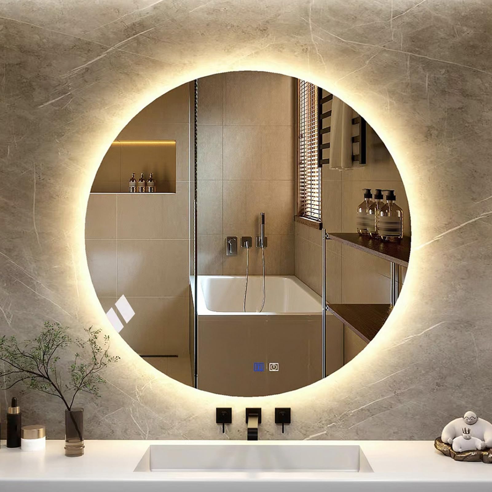 Miroir de salle de bain anti-buée pour éliminer la condensation du verre