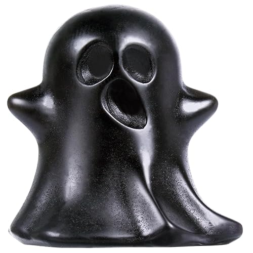 Crystal Ghost Statue Natural Gemstone Sculpture (Black Obsidian)