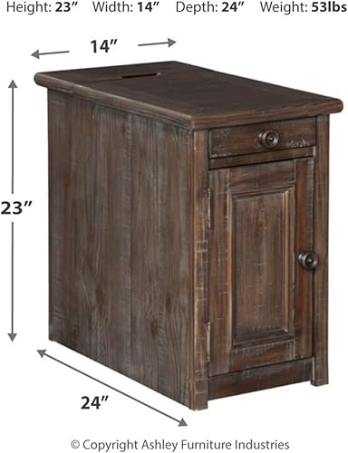 Miniatura 49 de Signature Design by Ashley Tyler Creek - Mesa auxiliar para silla Marrón negruzco,Encalar,Marrón medio,Marrón,https://www.amazon.com/dp/undefined