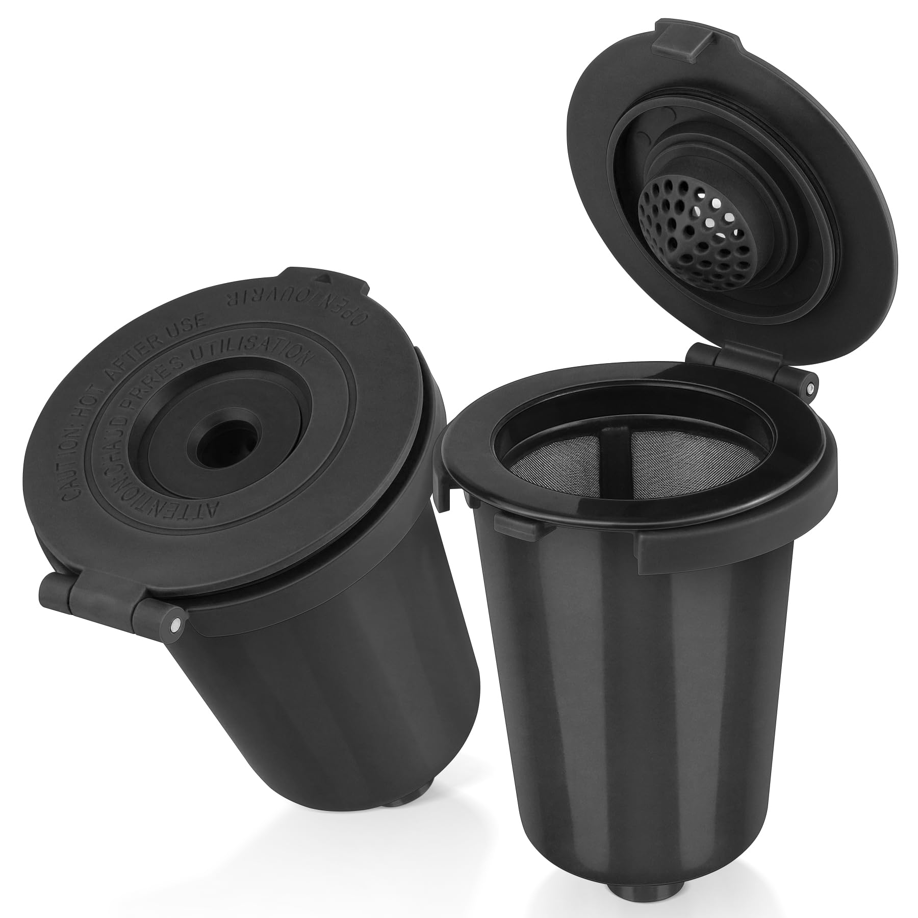 Reusable Filter Cup for Cuisinart (Upgraded Version - 2 PACK Black)