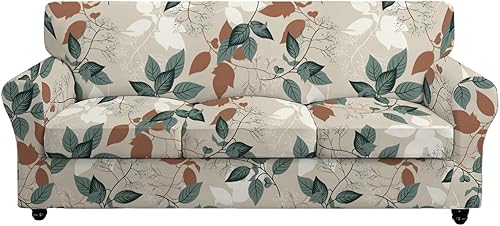 Miniatura 60 de CRFATOP Funda elástica para sillón de 2 piezas, suave y ajustable, con brazos, protector de muebles lavable para sala de estar, mascotas, perros,