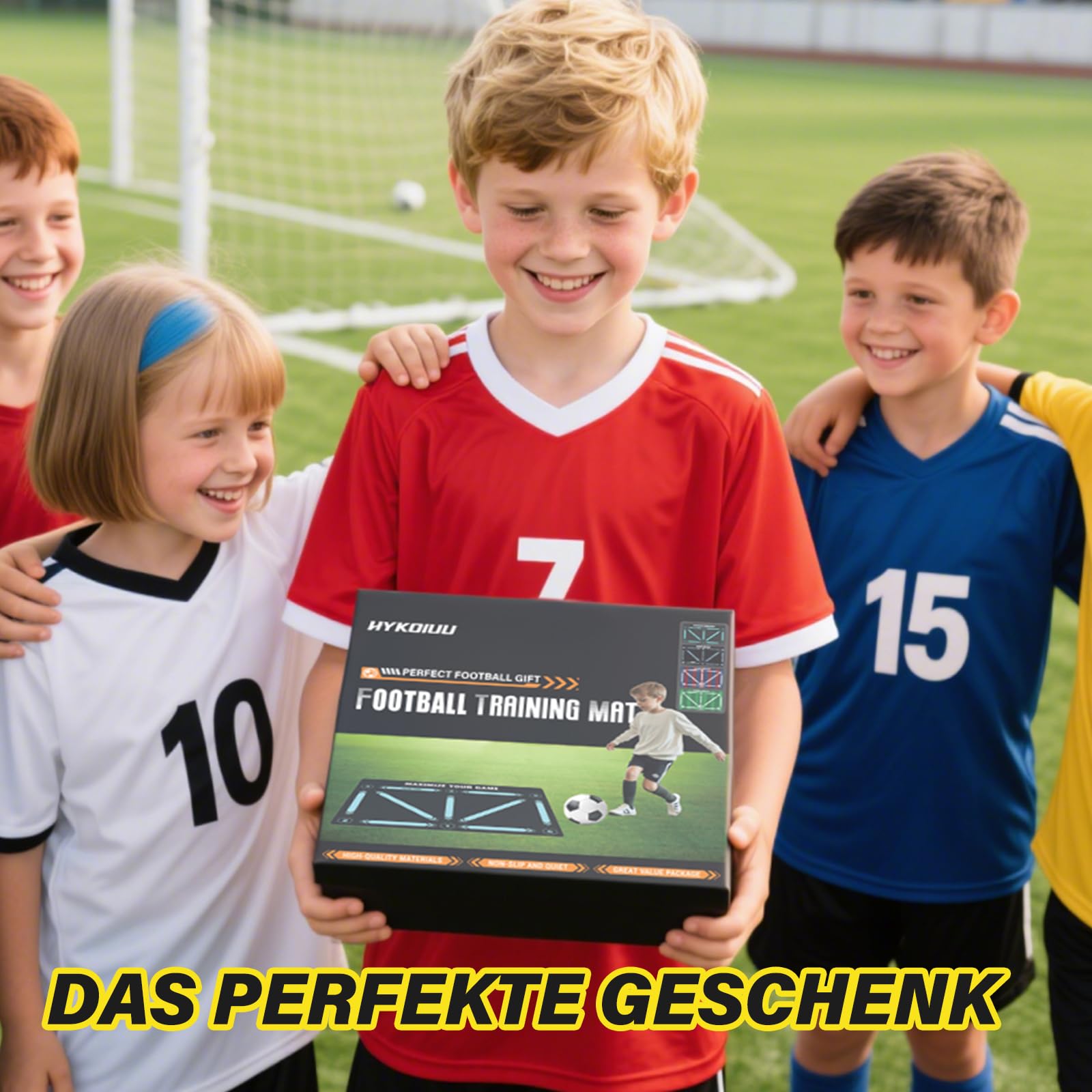 Fussball Matte 60 * 90cm Fußball Trainingsset Mit Schulungsvideo Rutschfesten Fussballsocken – Fußball Trainingsmatte Für Ballkontrolle & Schritt-üBungen Fussballmatte Training Kinder